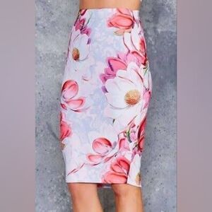 Blackmilk magnolia pencil skirt